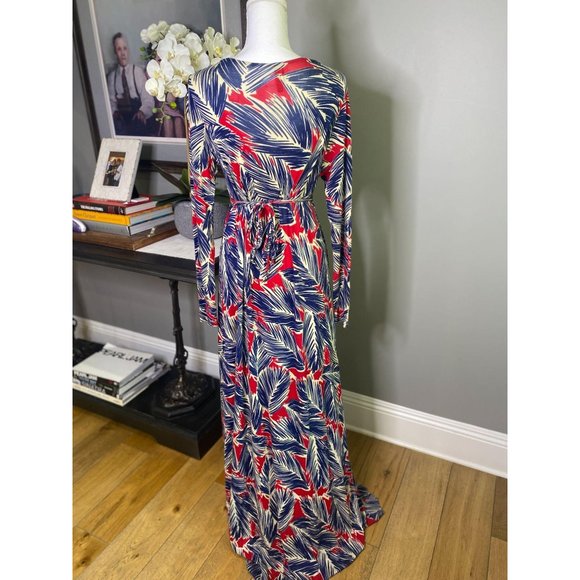 Rachel Pally Long Sleeve Kaftan Tie Waist Dress XS - Picture 5 of 7